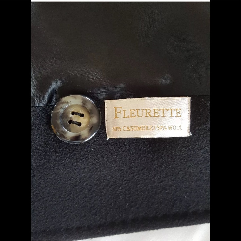 ⭐️SOLD⭐️Fleurette Half Cashmere/Wool Pea Coat - Picture 6 of 8